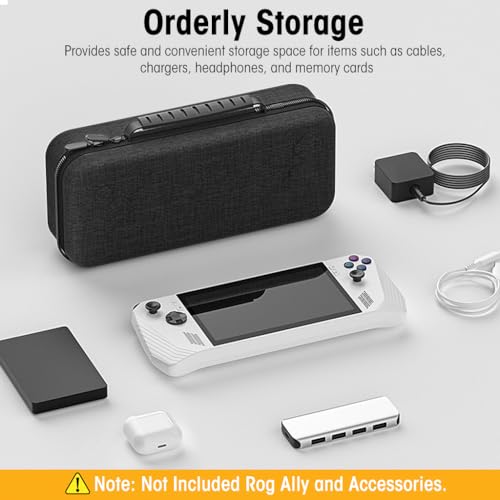 ZORBES® Carrying Case for Rog Ally Accessories Portable Handbag EVA Organizer with Handle Waterproof Protective Storage Bag Travel Console 3 PCS ZORBES® Carrying Case for Rog Ally Accessories Portable Handbag EVA Organizer with Handle Waterproof Protective Storage Bag Travel Console 3 PCS